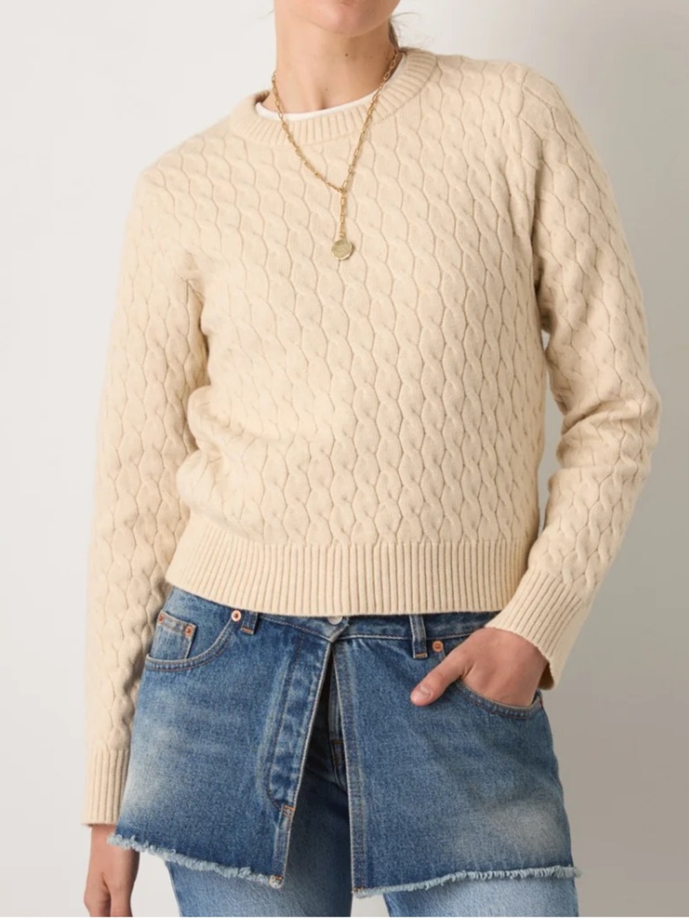 Phoebe Cable Pullover Sweater